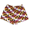 Womens Maryland Flag Quads Burgundy and Gold Sport Shorts in Burgandy and Gold by Tribe Lacrosse